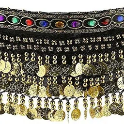 Women Black Fabric Belt-image-0