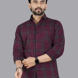metronaut Men Regular Fit Checkered Casual Shirt image 1