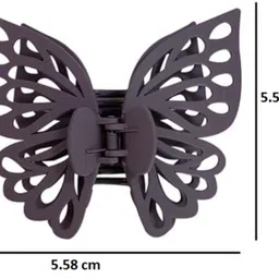 freebies Trendy Korean Butterfly Hair Clip for Women & Girls | Big Claw Clip (Pack of 3) Hair Claw image 2