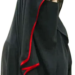 Solid Chiffon Women Red, Black Scarf-image-0