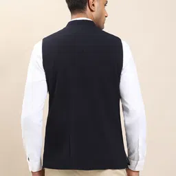 turtle Self Design Men Waistcoat image 2