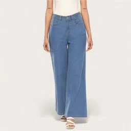 angelo Women Relaxed Fit Mid Rise Blue Jeans-picture-21