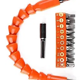 rmgs ¼ Flexible Bit Extension Kit, Flexible Soft Shaft Extension Screwdriver Bits Drill Bit Power Hand Repair Tools Accessories for Drill machine (13 Pieces Set)-picture-11