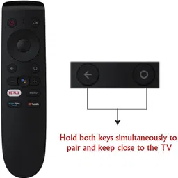 SHIELDGUARD Voice Command Remote Control Compatible with Smart LED TV with Netflix, Google Assistant & YouTube Functions (Pairing is must) OnePlus Remote Controller image 2