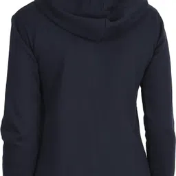 fleximaa Women Full Sleeve Solid Hooded Sweatshirt image 2