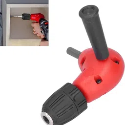 AASONS Right Angle Drill Attachment L-Type 90 Degree Electric & Cordless Machine Adapter Extension Rotary Tool image 4