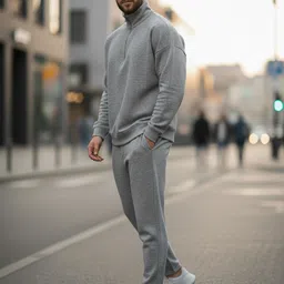 mack jonney Solid Men Track Suit image 4