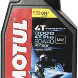 motul 3000 4T Plus 20W-40 Synthetic Blend Engine Oil image 1