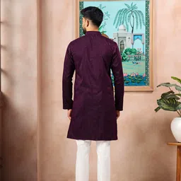 koshin Men Pure Cotton Kurta Pyjama Set image 2
