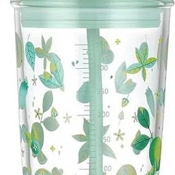 keitsi Glass Sipper with Lid and Straw Tumbler with Straw, 400 ml-Set of 1 Glass Cocktail Glass-picture-27