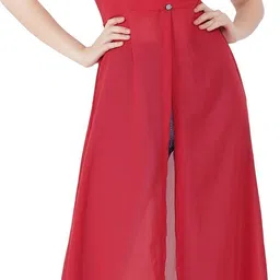 shyammc Women Gathered Maroon Maxi/Full Length Dress-picture-10
