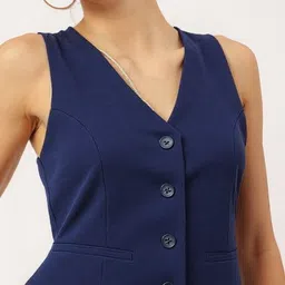 pp productions Solid Women Waistcoat image 4