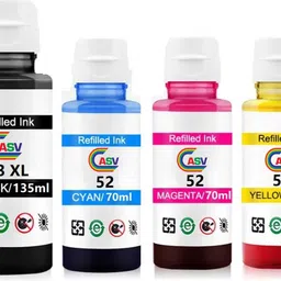 ASV GT 52 & GT 53XL Ink For 5810,5811,5820,5821,310,315,316,319,410,415,416,419 Black + Tri Color Combo Pack Ink Bottle-picture-18