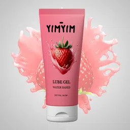 yim yim Strawberry Lubricant – Natural Hydrating Formula for Intimate Moments Lubricant image 1