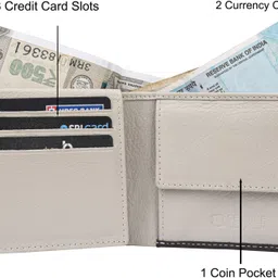 urban forest Men Brown Genuine Leather Wallet image 3