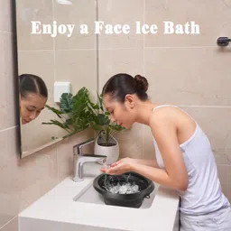 masox store Silicone Massage Bowl Foldable Silicone Ice Bowl for Facial Therapy, Acne Relief & Skin Tightening image 1