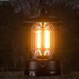 xydrozen Lightweight Camping Tent Lantern Black Metal, Plastic Hanging Lantern-picture-11