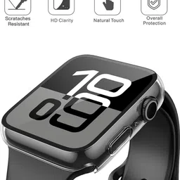 KAZUKI Screen Guard for 44mm Apple Watch Series SE 2 / 6 / SE / 5 / 4 44mm Hard PC Watch Case (Clear) image 2