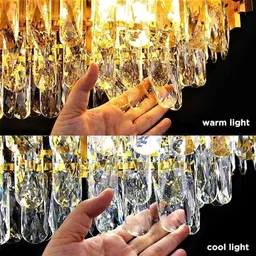 baslash 600mm Full gold Round Chandelier For Living Room Bed Room Chandelier Ceiling Lamp image 5