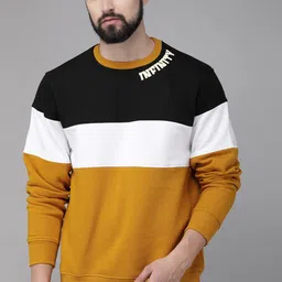 roadster Men Full Sleeve Color Block Sweatshirt image 1