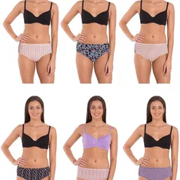 Pack of 6 Women Hipster Multicolor Panty-image-102