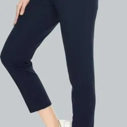antrue Women Solid Blue Track Pants image 1