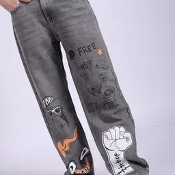 the indian garage co. Men Regular Mid Rise Grey Jeans-picture-20