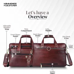 hammonds flycatcher Men Brown Messenger Bag image 3