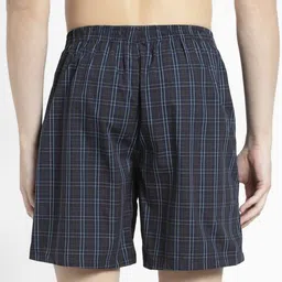 jockey Pack of 2 Checkered Men Blue Boxer Shorts image 2