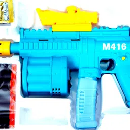 babuniya 3 in 1 Gun for Soft Bullet with Bubble Maker Gun Toy & Light Music Blaster Gun Guns & Darts image 5