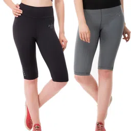 young urban Solid Women Grey, Black Tights-picture-22