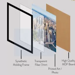 hazel yellow Wood Wall Photo Frame image 3