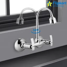 flipkart smartbuy FKSM115-Desire Brass Flexible Sink Mixer, Dual Flow Modes, 360-Degree Swivel Spout Sink Mixer Faucet image 3
