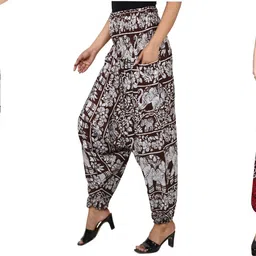 narnari Printed Rayon Women Harem Pants-picture-21