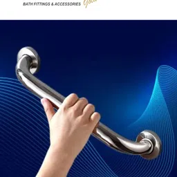 cherry gold 12 Inch Stainless Steel Grab Bar/Safety Handle Bar Wall Mount Shower Grab Bar Shower Grab Bar image 1