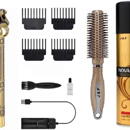 J & F Hair Trimmer,Round Roller Comb, Hair Spray Personal Care Appliance Combo-picture-16