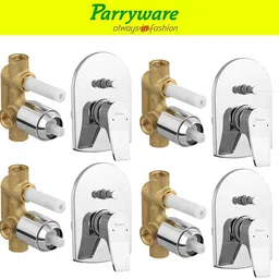 parryware Aqua concealed Diverter Body with Concealed Upper Part set of 4 pic 310 Agate Diverter with upper trim | Hot and Cold water Mixer | Complete set Diverter Faucet-picture-21