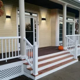 inoobeam 2 Way 3+3 LED Indoor & Outdoor Lamp Up/Down Elevation Light Rustproof & Waterproof Aluminum Body Black (Warm White) Post Light Outdoor Lamp image 5