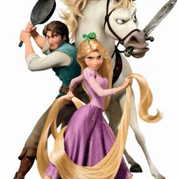 skyolla 59 cm Rapunzel Wall Sticker – Self Adhesive Vinyl Décor for Kids’ Room, Nursery Room Self Adhesive Sticker image 1