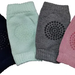 sbts Breathable Comfortable Knee Cap for Kids_666 Multicolor Baby Knee Pads image 3