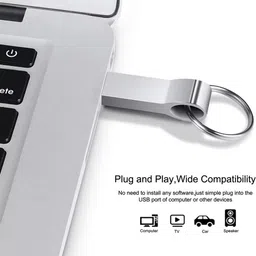 Harry Metal Key Chain USB Flash Drive Sleek, Portable & Durable 64 GB Pen Drive Compatible with Mobile, Laptop, Audio Player, Desktop Computer USB 2.0 Metal Case image 3
