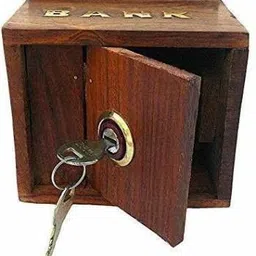 banasar Decorative Money Bank Hut Shape Brown ,Piggy Bank,Gullak For Kids image 3