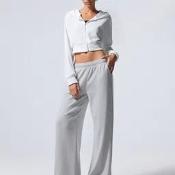 dockstreet Women Solid White Track Pants image 3