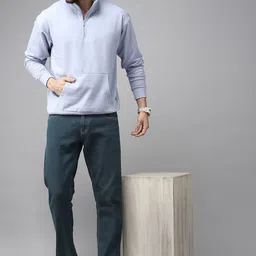roadster Men Slim Mid Rise Blue Jeans image 5
