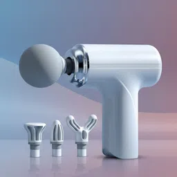 Pain Relief Compact Massage Gun 4 Massage Heads, Rechargable USB Type - C-image-36