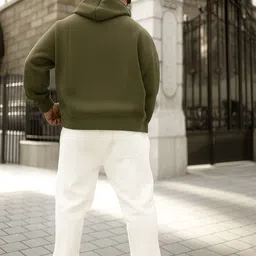 rockwell Men Full Sleeve Solid Hooded Sweatshirt image 4