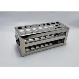 moolenterprises Test Tube Stand Steel 24 holes 13MM Stainless Steel Test Tube Rack-picture-28