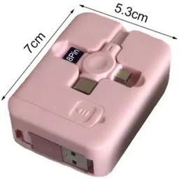 SANNO WORLD Lightning Cable 6.5 A 1.2 m 3 in 1 fast data charging with mobile phone stand image 3