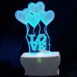 shayona 3D LOVE Heart LED Night Lamp with Multicolor Light for Bedroom, Home Deco Night Lamp-picture-14