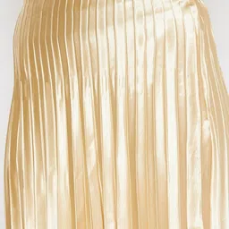 uptownie lite Women Solid Pleated Gold Skirt image 5